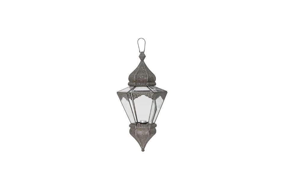 Isabell grey glass lantern - 6
