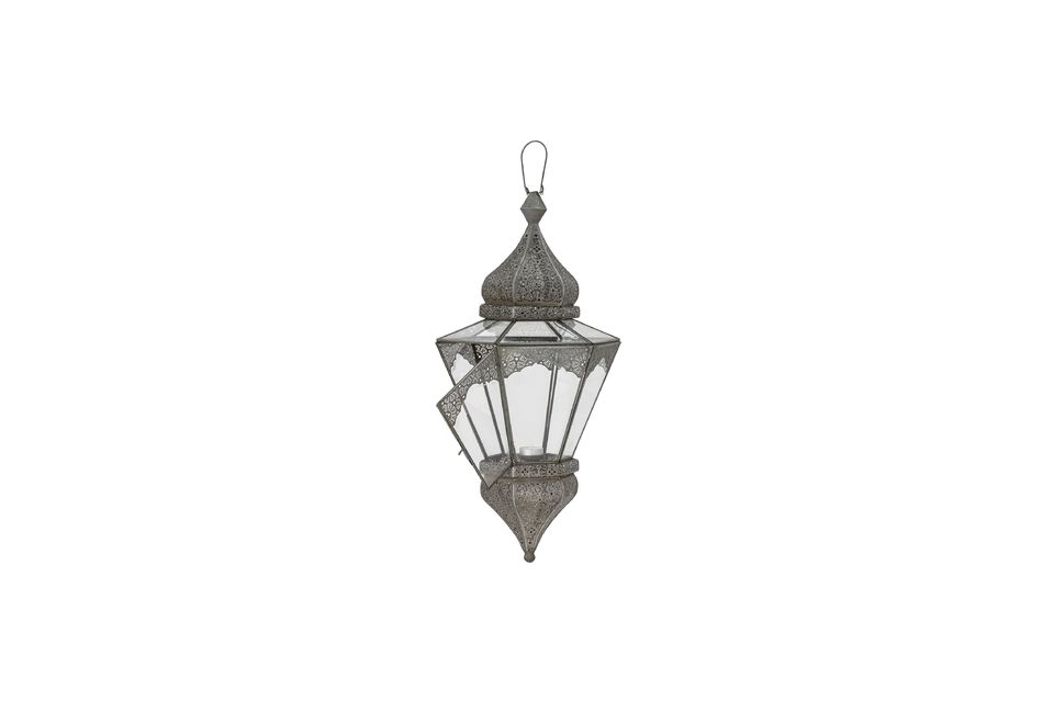 Isabell grey glass lantern - 7