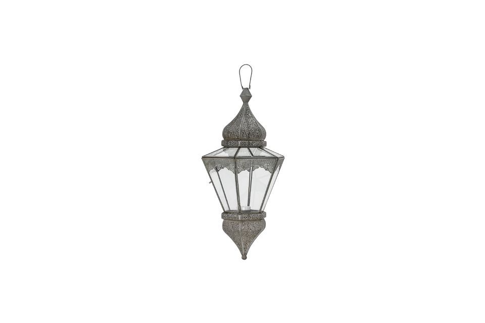 Isabell grey glass lantern - 8