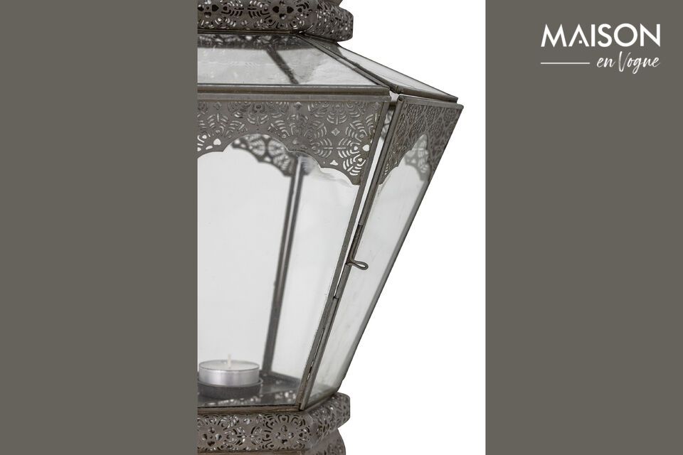 Isabell grey glass lantern - 10