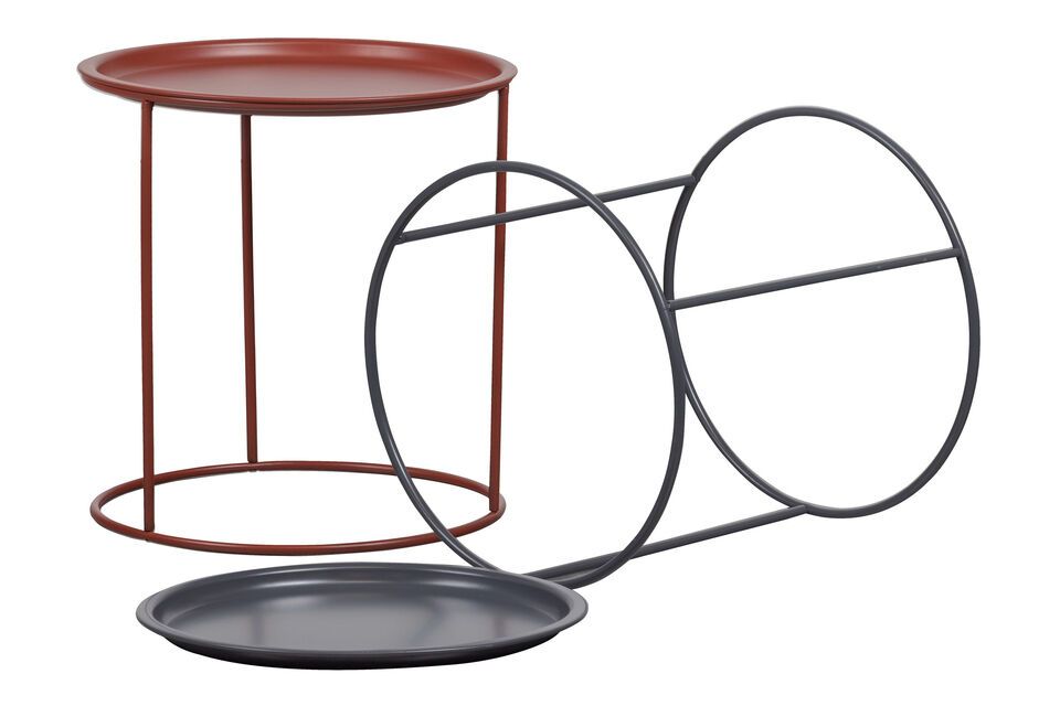 The Ivar Asphalt Side Table is the perfect accessory for a cool, retro interior