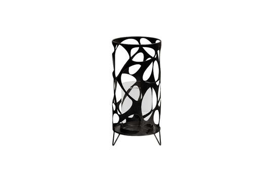 Jago black metal candle holder Clipped
