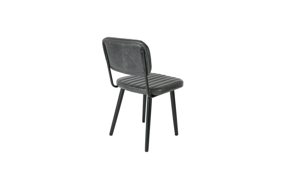 Jake Worn Black Chair - 5