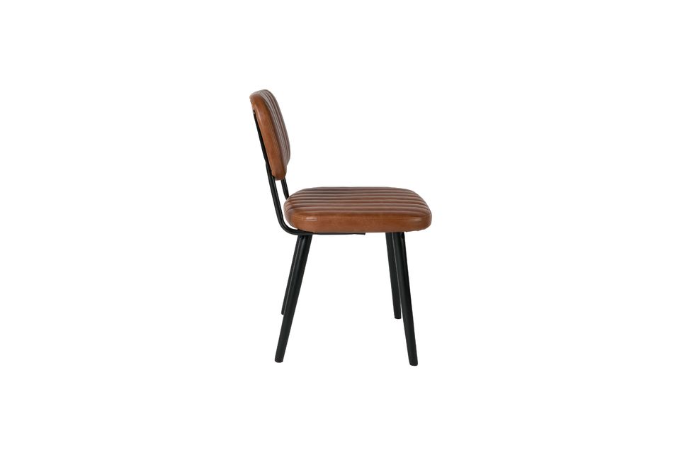 Jake Worn Brown Chair - 4