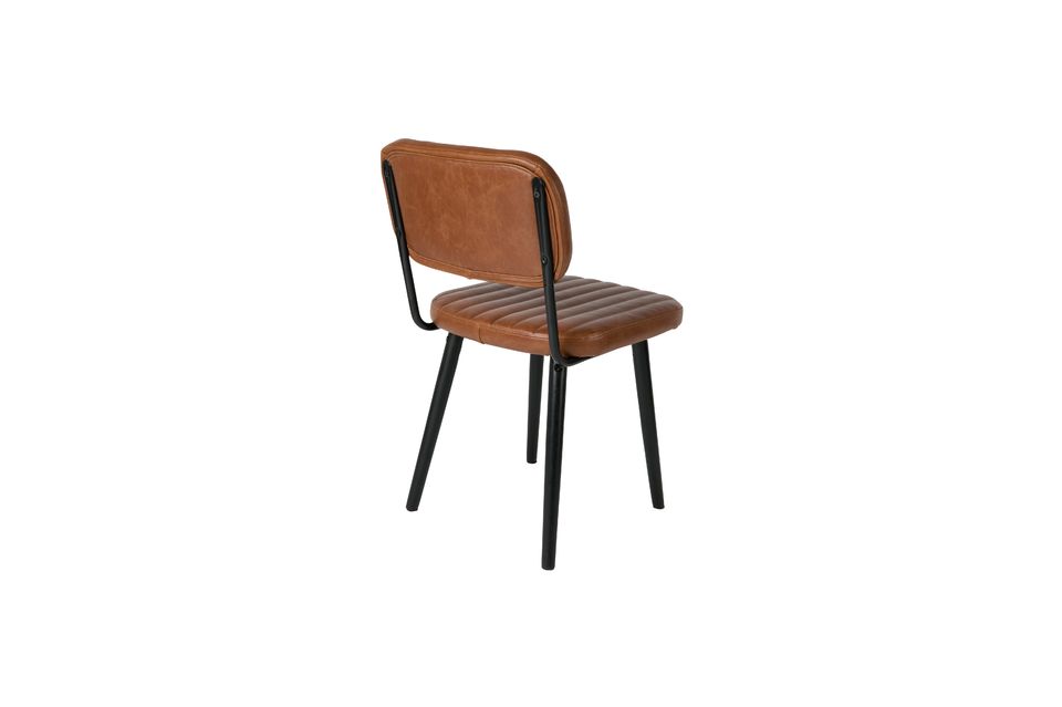 Jake Worn Brown Chair - 5