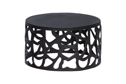 Jasper black metal coffee table Clipped