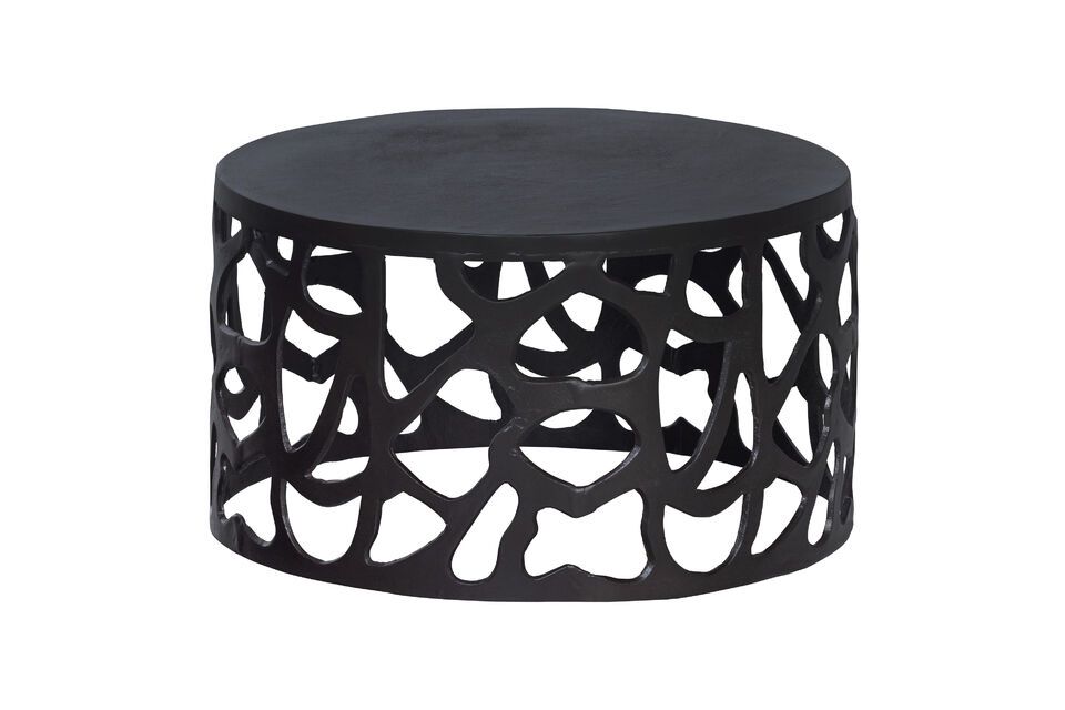 Jasper black metal coffee table Woood