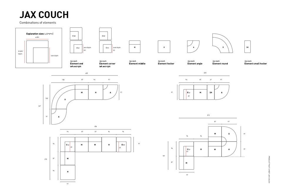 The Jax sofa range has the ingenious ability to offer modular elements to build the structure of