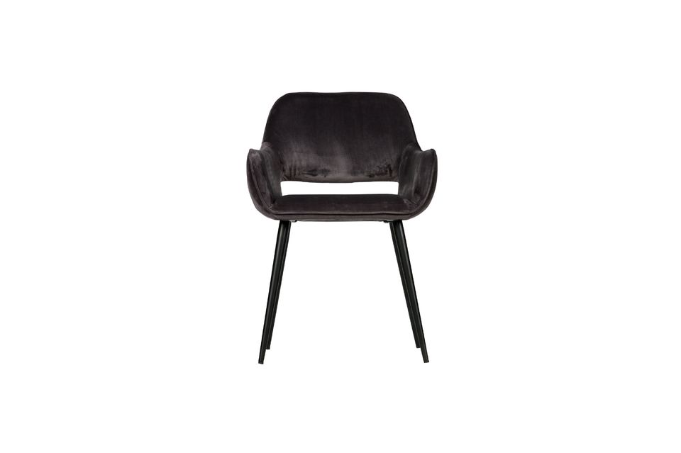 Jelle grey vlevet Chair Woood