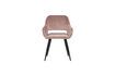 Miniature Jelle light pink velvet chair 1