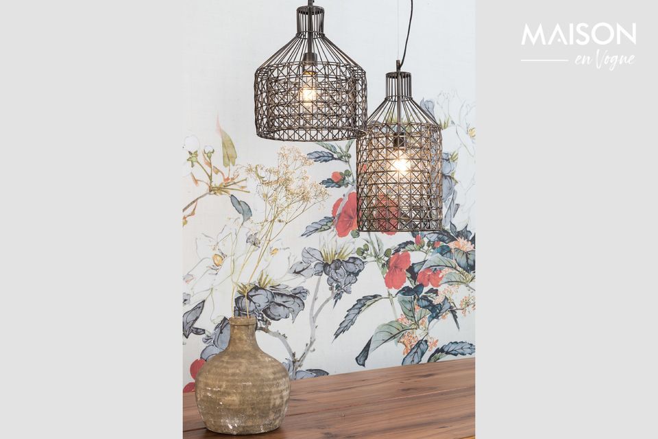 There\'s a nice airy lightness when you look at this lamp
