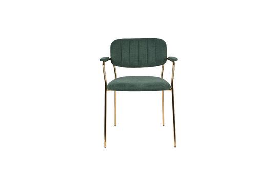 Jolien armchair gold and dark green Clipped