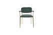 Miniature Jolien armchair gold and dark green 1