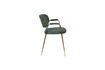 Miniature Jolien armchair gold and dark green 8