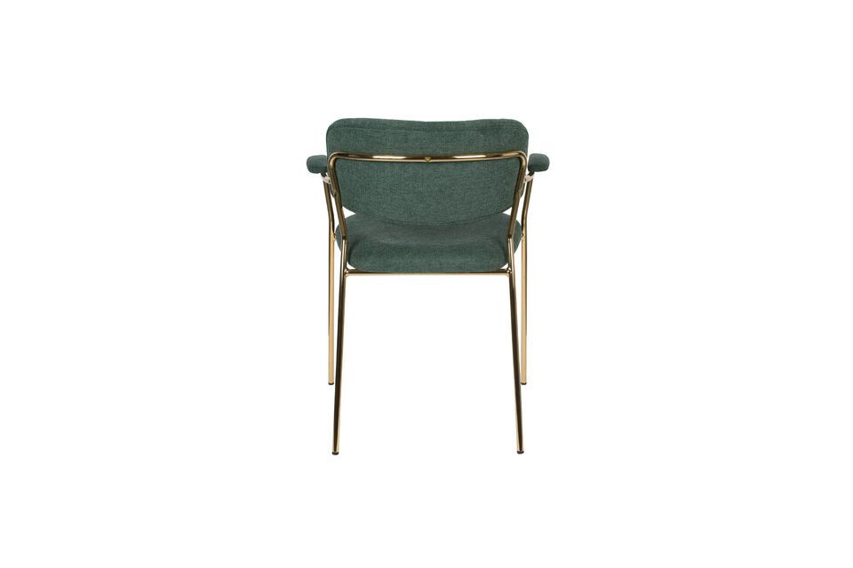 Jolien armchair gold and dark green - 8