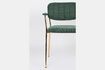 Miniature Jolien armchair gold and dark green 11