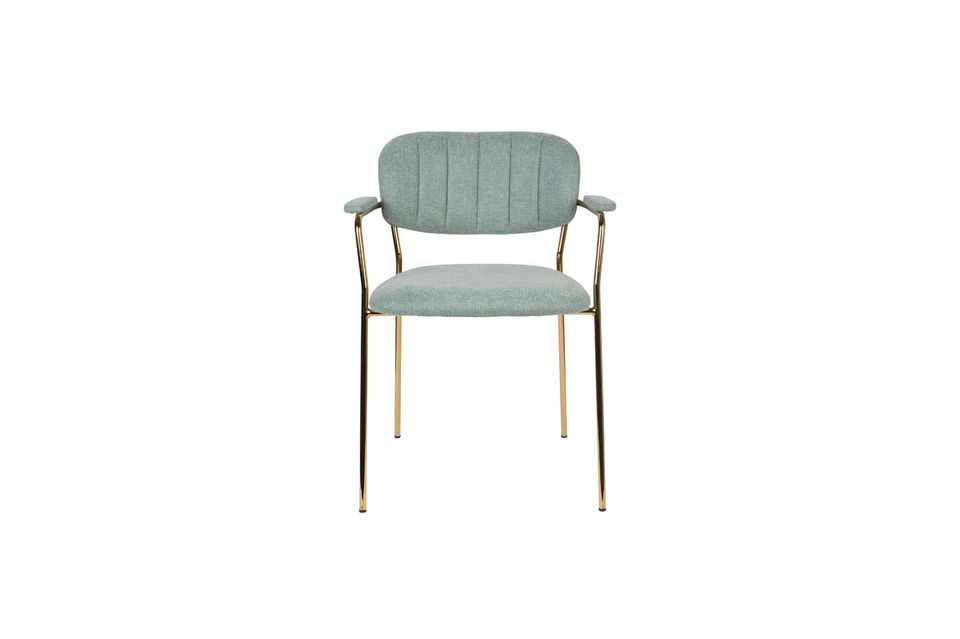 Jolien Armchair Gold and light green - 6