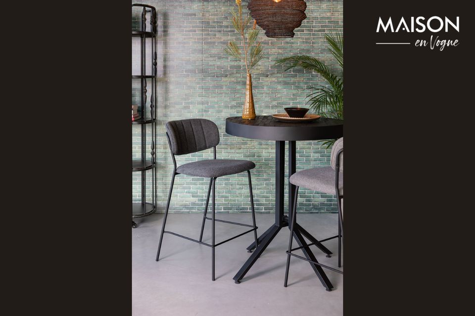 Jolien bar stool dark grey White Label