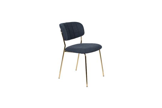 Jolien Chair gold and dark blue Clipped