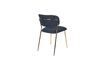 Miniature Jolien Chair gold and dark blue 10