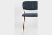 Miniature Jolien Chair gold and dark blue 2