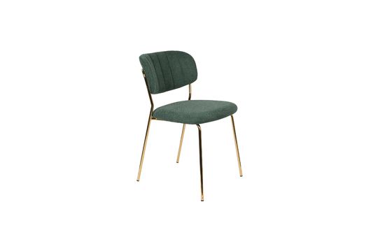 Jolien Chair gold and dark green Clipped