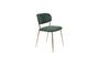 Miniature Jolien Chair gold and dark green Clipped