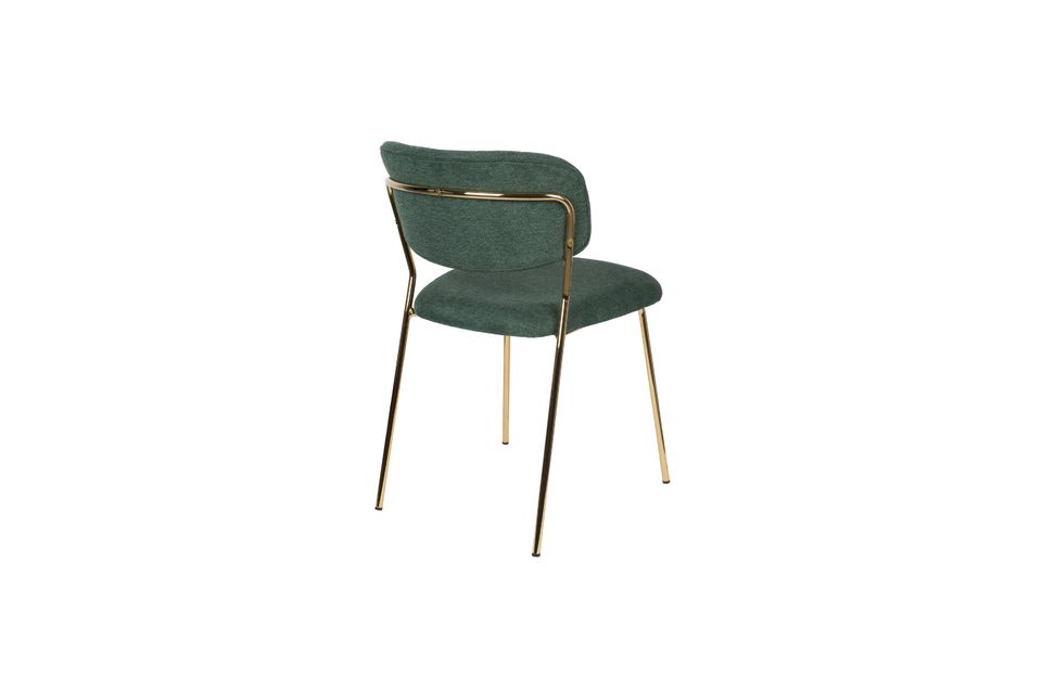Jolien Chair gold and dark green - 8