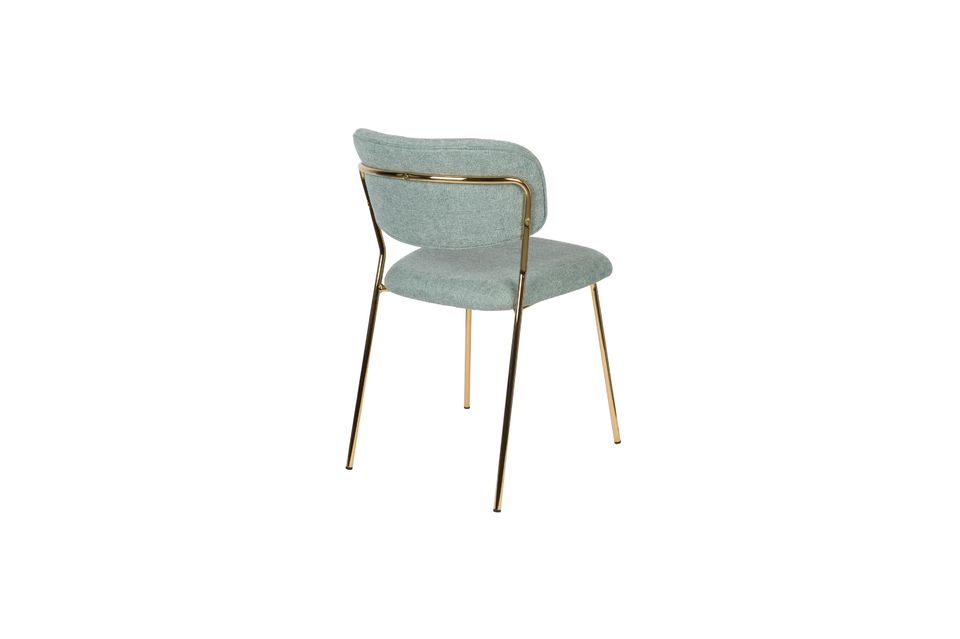 Jolien Chair gold and light green - 7