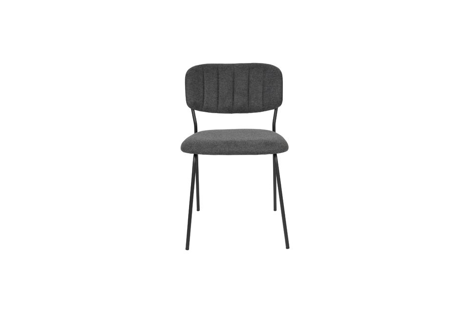 Jolien chair in dark grey - 6