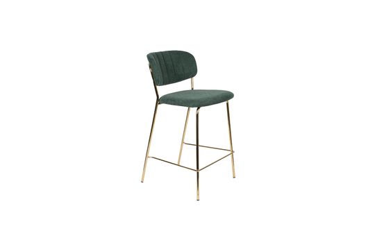 Jolien Counter Stool gold and dark green Clipped