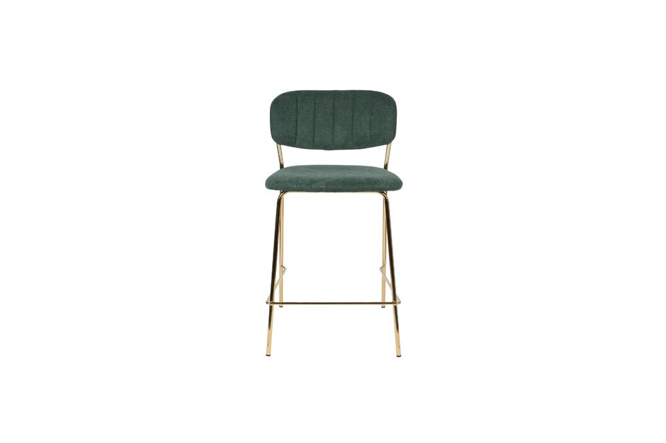 Jolien Counter Stool gold and dark green - 9