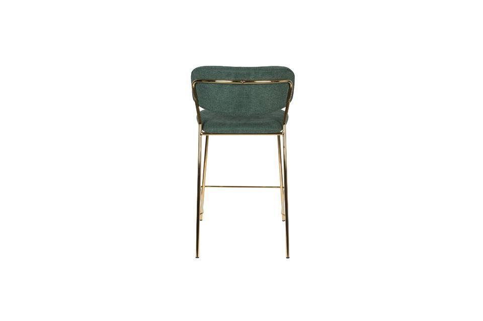 Jolien Counter Stool gold and dark green - 13