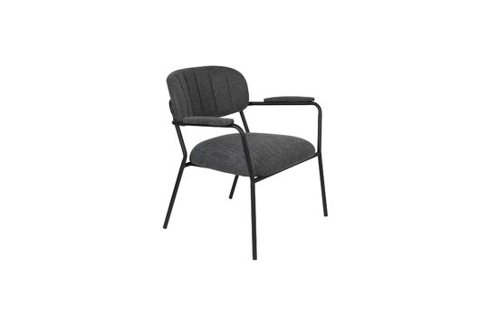 Jolien Lounge armchair dark grey Clipped