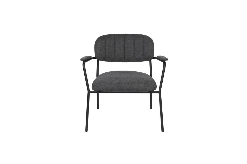 Jolien Lounge armchair dark grey - 6
