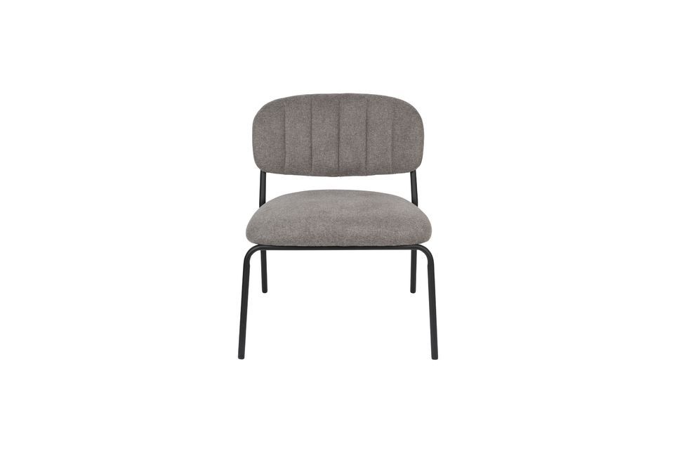 Jolien Lounge chair black and grey - 6