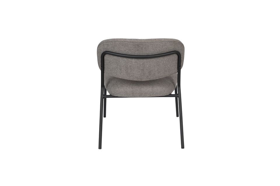 Jolien Lounge chair black and grey - 9