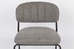 Miniature Jolien Lounge chair black and grey 3