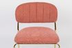 Miniature Jolien Lounge chair gold and pink 3