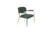 Miniature Jolien Lounge chair with gold and dark green armrests 1