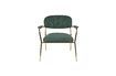 Miniature Jolien Lounge chair with gold and dark green armrests 7