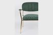 Miniature Jolien Lounge chair with gold and dark green armrests 2