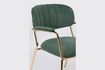 Miniature Jolien Lounge chair with gold and dark green armrests 3