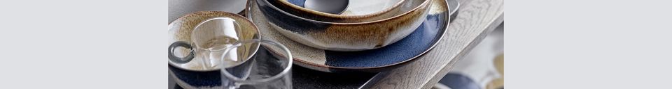 Material Details Jules salad bowl in multi-coloured stoneware