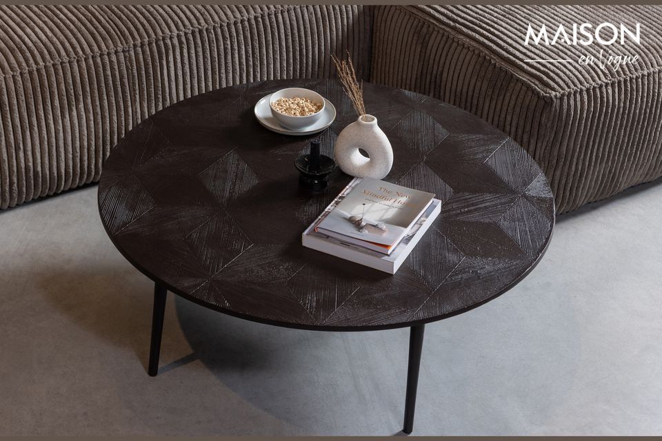 Give your living space a raw touch by integrating the Kalu series coffee table