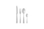 Miniature Karma silver stainless steel flatware set of 4 Clipped