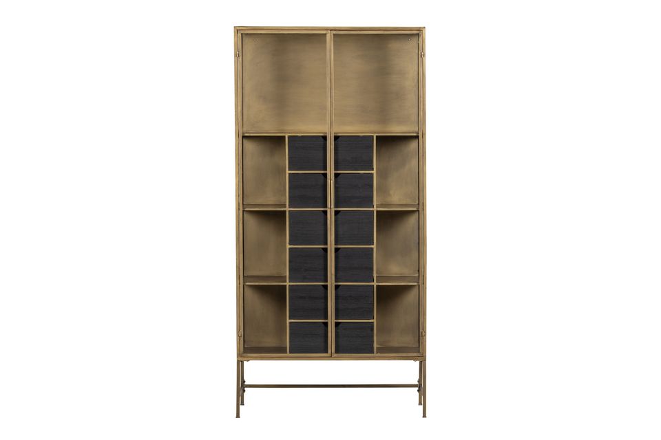 The Kayaz display cabinet was designed by the Dutch brand WOOD