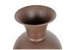 Miniature Khaki brown metal vase 5