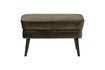 Miniature Khaki velvet footrest Rocco 1