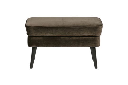 Khaki velvet footrest Rocco